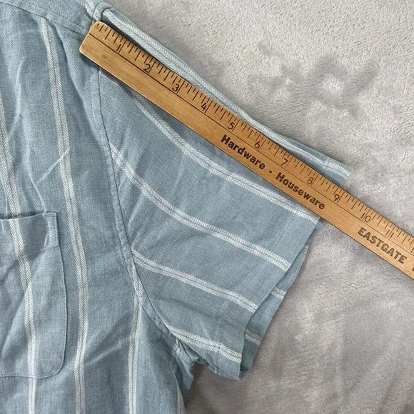 Katin Shirt men's XL Button Up Striped Short Sleeve Casual Chest Pocket Beach - Picture 8 of 11